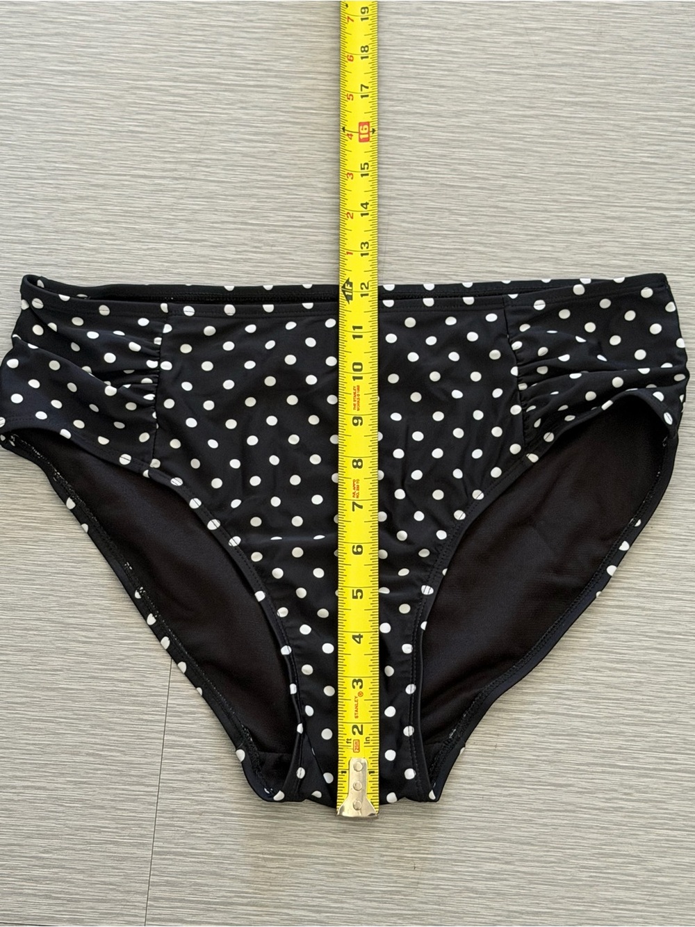 New York & Company Black with White Polka Dot Swim Bottoms Medium NWOT - Picture 7 of 9